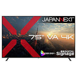 JAPANNEXT PC���j�^�[ 2�N�ۏ� JN-V750U2-M �m75�^ /4K(3840×2160�j /���C�h /60Hz�n