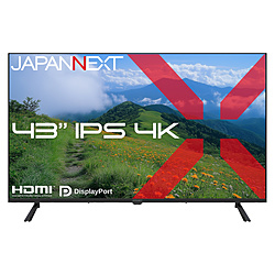 JAPANNEXT PC���j�^�[ 2�N�ۏ� JN-IPS43U �m43�^ /4K(3840×2160�j /���C�h /60Hz�n