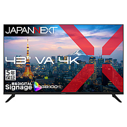 JAPANNEXT PC���j�^�[ 5�N�ۏ� JN-V43U-H5 �m43�^ /4K(3840×2160�j /���C�h /60Hz�n