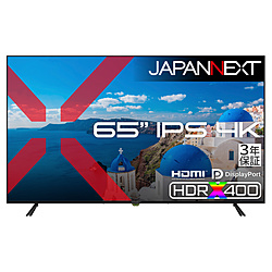 JAPANNEXT PC���j�^�[ 3�N�ۏ� JN-IPS65U-H3 �m65�^ /4K(3840×2160�j /���C�h /60Hz�n