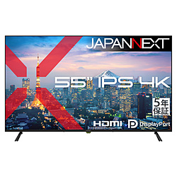 JAPANNEXT PC���j�^�[ 5�N�ۏ� JN-IPS55U-H5 �m55�^ /4K(3840×2160�j /���C�h /60Hz�n