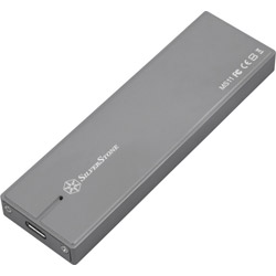 SST-MS11C SSDケース USB-C＋USB-A接続 MS11 チャコールグレー ［M.2対応 /NVMe /1台］