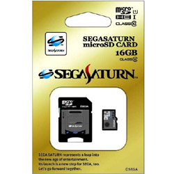 【在庫限り】 セガサターンmicroSDHCカード（16GB）+SDアダプターセット [STFW103-SA]