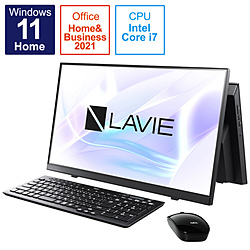 PC-A2365CAB デスクトップパソコン LAVIE A23 ファインブラック ［23.8型 /intel Core i7 /メモリ：8GB /SSD：512GB /2021年秋冬モデル］