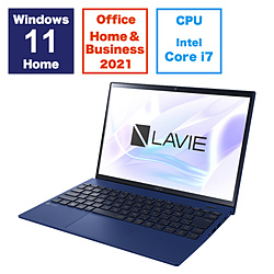 ノートパソコン LAVIE N13 Slim(N1375/HAL) ネイビーブルー PC-N1375HAL ［13.3型 /Windows11 Home /intel Core i7 /メモリ：16GB /SSD：512GB /Office HomeandBusiness /日本語版キーボード /2023年秋冬モデル］