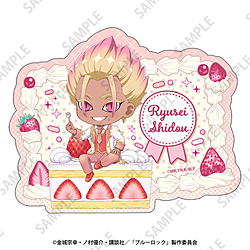 ブルーロック ぷちちょこステッカー【士道龍聖】ショートケーキver. ◆「ブルーロック」SPフェア特典対象