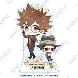 家庭教師ヒットマンREBORN! ぷちちょこ アクリルスタンド【沢田綱吉&リボーン】メガネ&スーツver. ◆「家庭教師ヒットマンREBORN!!」SPフェア特典対象