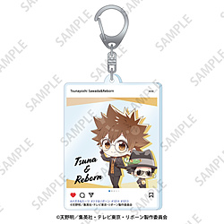 Reborn! Petit Choco Acrylic Keychain [Sawada Tsunayoshi & Reborn] Glasses & Suit Ver.