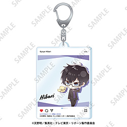 Reborn! Petit Choco Acrylic Keychain [Kyoya Hibari] Glasses & Suit Ver.