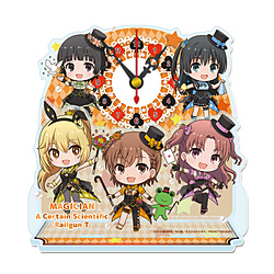 とある科学の超電磁砲T ぷちちょこミニアクリル置時計【マジシャンver.】