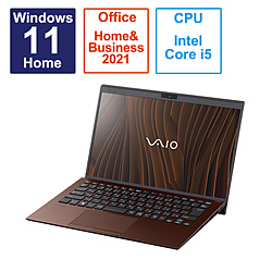 VAIO(生物)笔记本电脑VAIO SX14都市青铜VJS14690113T[14.0型/Windows11 Home/intel Core i5/存储器:16GB/SSD:512GB/Office HomeandBusiness/日本語版键盘/2023一年6月型号]