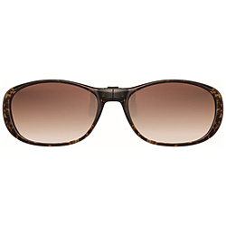 green glass 折りたたみクリップサングラス GR-019C  ブラウンデミ/ブラウンハーフ