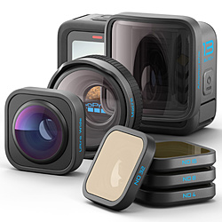 GoPro(ゴープロ) アクションカメラ HERO13 Black + HBシリーズレンズコレクション   CHDRB-132-FW ［4K対応 /防水+防塵+耐衝撃］
