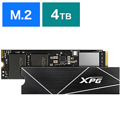 内蔵SSD PCI-Express接続 XPG GAMMIX S70 BLADE(ヒートシンク付) ブラック AGAMMIXS70B-4T-CS ［4TB /M.2］