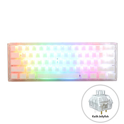 ゲーミングキーボード One 3 Mini 60% Aura Edition(Kailh BOX Jellyfish軸・英語配列) オーラホワイト dk-one3-aura-white-kjy ［有線 /USB］