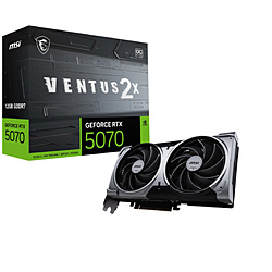 MSI(GGXAC) MSI GeForce RTX 5070 12G VENTUS 2X OC   GeForceRTX507012GVENTUS2XOC mGeForce RTXV[Y /12GBn