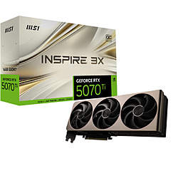 MSI(GGXAC) OtBbN{[h   GeForce RTX 5070 Ti 16G INSPIRE 3X OC mGeForce RTXV[Y /16GBn