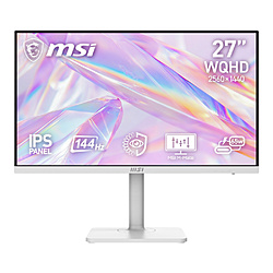 MSI(�G���G�X�A�C) USB-C�ڑ� PC���j�^�[ �z���C�g PRO MAX 271QPHW E14 �m27�^ /WQHD(2560×1440�j /���C�h /144Hz�n