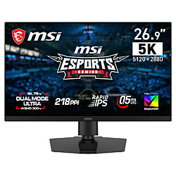 MSI(�G���G�X�A�C) MAG 271KPD7 USB-C�Ή� �Q�[�~���O���j�^�[ �m26.9�^ /5K(5120×2880�j /���C�h /75Hz�n