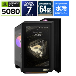 MSI(�G���G�X�A�C) MEG Vision X AI 2NVV7-299JP �Q�[�~���O�f�X�N�g�b�v�p�\�R�� (RTX 5080) �mWindows11 Home /intel Core Ultra 7 /�������F64GB /SSD�F1TB /Offic