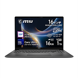 MSI(�G���G�X�A�C) �m�[�g�p�\�R�� Modern 16S AI+ G3M �v���`�i�O���C Modern-16S-AI+G3MG-2649JP �m16.0�^ /Windows11 Home /intel Core Ultra 7 /�������F16GB /S