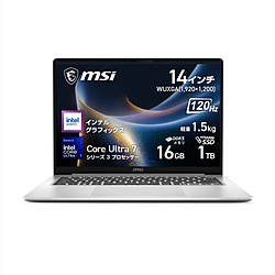 MSI(�G���G�X�A�C) �m�[�g�p�\�R�� MSI �A�[�o���V���o�[ Modern-14S-AI+G3MG-2659JP �mCopilot+ PC /14.0�^ /Windows11 Home /intel Core Ultra 7 /�������F16GB /SS