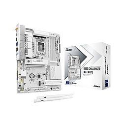 ASRock(�A�X���b�N) �}�U�[�{�[�h(LGA1851) �z���C�g B860 Challenger WiFi White �mATX�n