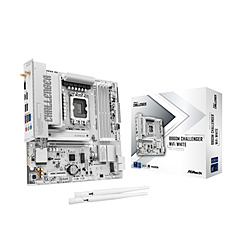ASRock(�A�X���b�N) �}�U�[�{�[�h(LGA1851) �z���C�g B860M Challenger WiFi White �mMicroATX�n