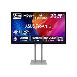 ASUS(�G�C�X�[�X) Thunderbolt�ڑ� PC���j�^�[ ProArt Display OLED �V���o�[ PA27UCDMR �m26.5�^ /4K(3840×2160�j /���C�h /240Hz�n