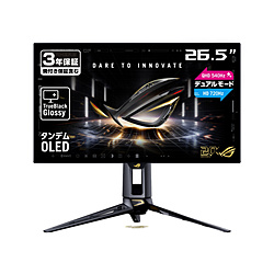 ASUS(�G�C�X�[�X) PG27AQWP-G �Q�[�~���O���j�^�[ ROG Swift OLED �u���b�N �m26.5�^ /�L�@EL WQHD(2560×1440�j /���C�h /540Hz�n