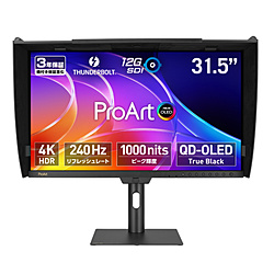 ASUS(�G�C�X�[�X) 12G-SDI�Ή� PC���j�^�[ ProArt Display OLED PA32USD �m31.5�^ /�L�@EL 4K(3840×2160�j /���C�h /240Hz�n