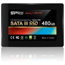 2.5インチSATA接続SSD　Velox V55シリーズ　SP480GBSS3V55S25（480GB）