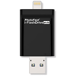 IFDEVO64GB i-FlashDrive EVO for iOS＆Mac/PC Apple社認定 Lightning USBメモリー (64GB/USB3.0/Lightning/ブラック)