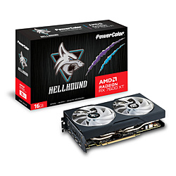 POWERCOLOR图形板Hellhound AMD Radeon RX 7600 XT 16GB GDDR6 RX7600XT16G-L/OC[Radeon RX系列/16GB]