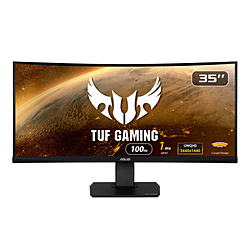 ASUS(エイスース) VG35VQ ゲーミングモニター TUF Gaming ブラック ［35型 /UWQHD(3440×1440） /ワイド /曲面型］ 【sof001】