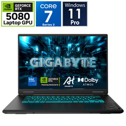 GIGABYTE(ギガバイト) GAMING A16 PRO DYHG5JPC64SP ゲーミングノートパソコン ブラックスチール [16.0型 /Windows11 Pro /intel Core 7 /メモリ:32GB /SSD:1TB /日本語版キー