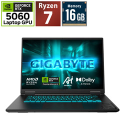GIGABYTE(�M�K�o�C�g) GAMING A16 5VHP3JP894SH �Q�[�~���O�m�[�g�p�\�R�� �u���b�N�X�`�[�� �m16.0�^ /Windows11 Home /AMD Ryzen 7 /�������F16GB /SSD�F1TB /���{��ŃL�[�{�[�h�n