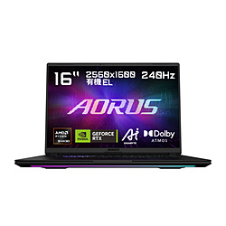 GIGABYTE(�M�K�o�C�g) �Q�[�~���O�m�[�g�p�\�R�� AORUS MASTER 16(RTX 5090) �u���b�N�O���[ AORUS MASTER 16 6ZJM6JPE64SP [16.0�^ /Windows11 Pro /AMD Ryzen 9 /