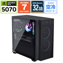 GIGABYTE(�M�K�o�C�g) AORUS PRIME 3 AP3A7N7-5100 �Q�[�~���O�f�X�N�g�b�v�p�\�R�� AORUS PRIME 3(RTX 5070) �u���b�N �m���j�^�[���� /Windows11 Home /AMD Ryzen7 /������