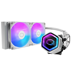 �N�[���[�}�X�^�[ ����CPU�N�[���[ 120mm�t�@����2 [LGA1851/1700/1200/1156/1155/1151/1150�EAM5/AM4] MasterLiquid Core II 240 White ARGB X6G2 �z���C�g MLW-D24M-A18PA-JW