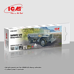 WWII アメリカ海軍車両用アクリルセット