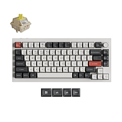 �L�[�N���� �L�[�{�[�h Q1 Ultra 8K(�o�i�i���E�p��z��) �z���C�g Q1U-P4-US �m�L���E���C�����X /Bluetooth�EUSB�n