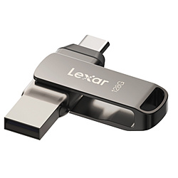 LEXAR USB������ JumpDrive D400(Mac/Windows) �V���o�[ LJDD400128G-BNQNJ �m128GB /USB TypeA�{USB TypeC /USB3.2 /��]���n