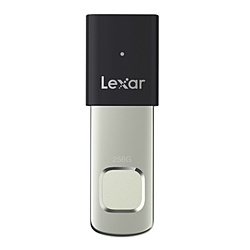 LEXAR USB������ JumpDrive Fingerprint F35 Pro(Mac/Windows) LJDF35P256G-RNBNJ �m256GB /USB TypeA /USB3.2 /�X���C�h���n