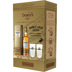 デュワーズ 15年 グラス付きギフトセット 750ml【ウイスキー】