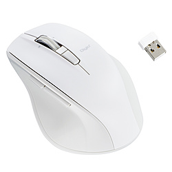 Nakabayashi マウス 神速シリーズ(Chrome/Mac/Windows11対応) Nホワイト MUS-RKF164NW ［BlueLED /無線(ワイヤレス) /5ボタン /USB］