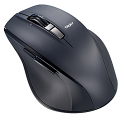 Nakabayashi マウス 神速シリーズ(Chrome/iPadOS/iOS/Mac/Windows11対応) Nブラック MUS-BKF165NBK ［BlueLED /無線(ワイヤレス) /5ボタン /Bluetooth］