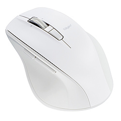 Nakabayashi マウス 神速シリーズ(Chrome/iPadOS/iOS/Mac/Windows11対応) Nホワイト MUS-BKF165NW ［BlueLED /無線(ワイヤレス) /5ボタン /Bluetooth］