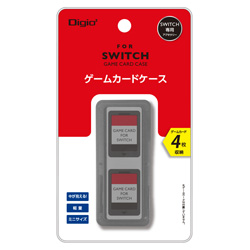 供SWITCH使用的游戏卡片匣4张装黑色[Switch][MCC-SWI03BK]