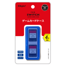SWITCH用ゲームカードケース4枚入 ブルー ［Switch］ [MCC-SWI03BL]